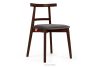 Vintage-Stuhl aus Velours-Stoff/Mahagoniholz grau