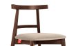 LILIO Vintage-Stuhl aus Velours-Stoff/Nussbaumholz medium (2 Stk.) cremefarben creme/mittlere Nuss - Foto 7