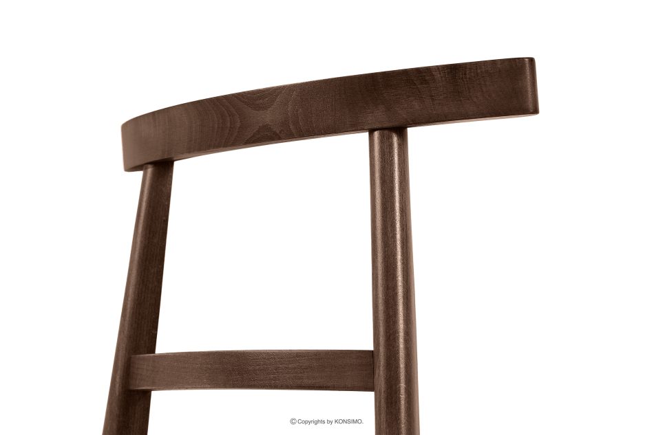 LILIO Vintage-Stuhl aus Velours-Stoff/Nussbaumholz medium (2 Stk.) cremefarben creme/mittlere Nuss - Foto 8