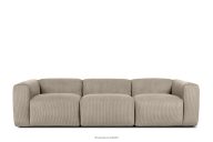 3er-Sofa modular aus Kordstoff beige