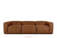 Sofa 3 modular aus Kordstoff rot
