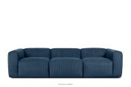 3er-Sofa modular aus Kordstoff navy blau