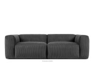 Sofa Wolke für Wohnzimmer Kordstoff grau