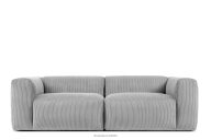 Sofa Wolke für Wohnzimmer Kordstoff hellgrau