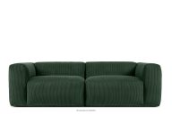 Sofa cloud für wohnzimmer kordstoff dunkelgrün