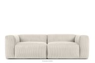 Sofa cloud für wohnzimmer kordstoff creme