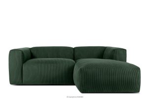 BUFFO, https://konsimo.de/kollektion/buffo/ Modulares Ecksofa für Lounge aus Kordstoff dunkelgrün rechts dunkelgrün - Foto