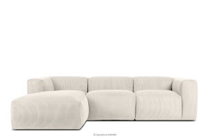 BUFFO, https://konsimo.de/kollektion/buffo/ Modulares Ecksofa aus Kordstoff creme links creme - Foto