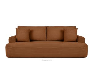 ELPHO, https://konsimo.de/kollektion/elpho/ Dreisitziges Sofa, ausklappbar in Kordstoff orange orange - Foto