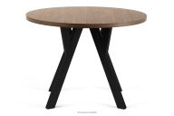 Runder Esstisch aus Lefkas-Buchenholz, ausziehbar (Ø 100-140 cm)