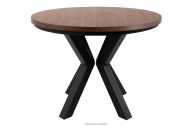 Ausziehbarer runder Tisch aus Nussbaumholz (Ø 100-180 cm)