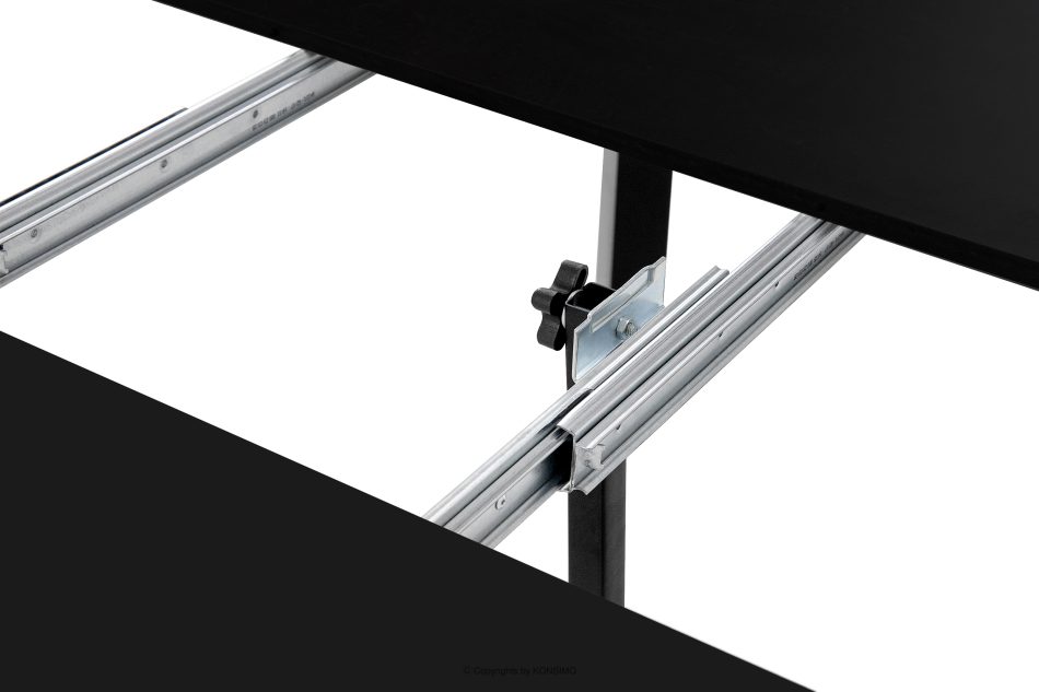 BALTE Runder Tisch aus Buchenholz matt-schwarz, ausziehbar (Ø 100-140 cm) schwarz matt - Foto 10