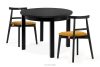 BALTE Runder Tisch aus Buchenholz matt-schwarz, ausziehbar (Ø 100-140 cm) schwarz matt - Foto 15
