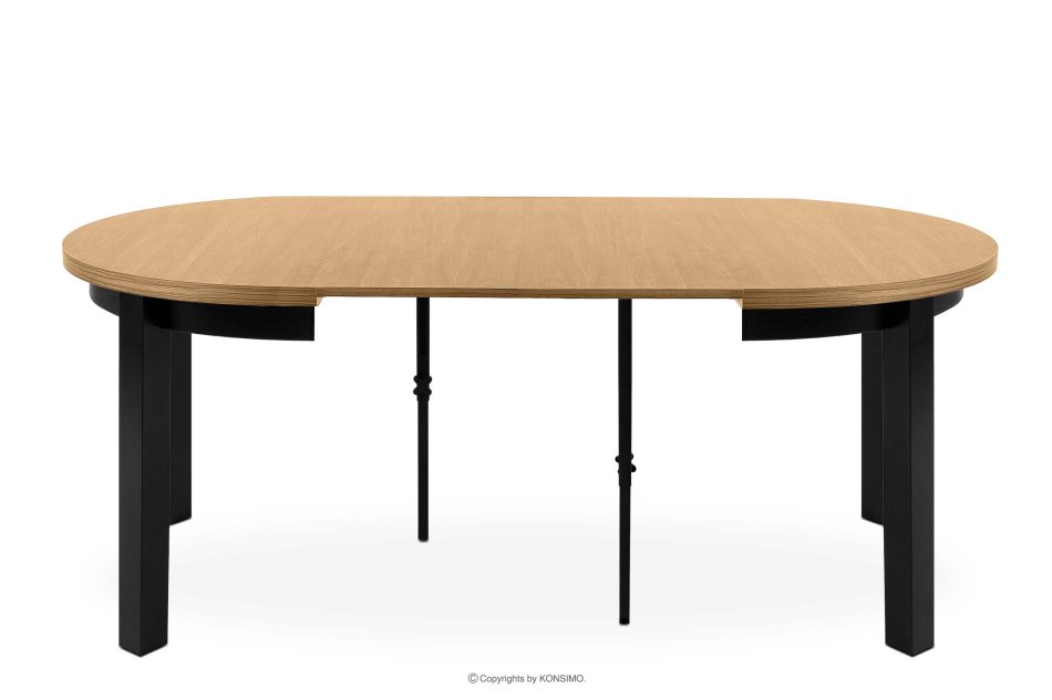 BALTE Runder Esstisch aus Goldeiche/Buchenholz, ausziehbar (Ø 100-220 cm) eiche gold - Foto 3