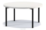 Wohnzimmer-Couchtisch im Industriestil weiß/glänzend