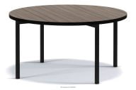 Wohnzimmer-Couchtisch im Industrie-Stil aus dunkler Eiche