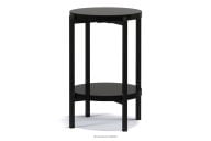 Esstisch mit Einlegeböden im Loftstil schwarz/glänzend