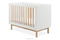 Weißes Babybett 120x60
