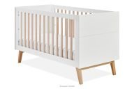 Höhenverstellbares Kinderbett 140x70 cm weiß