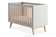 Höhenverstellbares Kinderbett 120x60 cm grau
