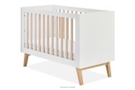 Höhenverstellbares Kinderbett 120x60 cm weiß