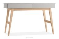 Grauer Schreibtisch mit Schubladen