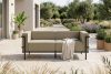 TRIGLO Modernes Gartensofa auf Metallfüßen dunkelgrau/beige dunkelgrau/beige - Foto 2