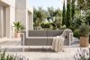 TRIGLO Modernes Gartensofa auf Metallfüßen weiß/hellgrau weiß/hellgrau - Foto 2