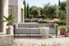 TRIGLO Modernes Gartensofa auf Metallfüßen dunkelgrau/hellgrau dunkelgrau/hellgrau - Foto 2