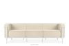 TRIGLO Modernes Gartensofa auf Metallfüßen weiß/cremeweiß weiß/cremig - Foto 1