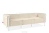 TRIGLO Modernes Gartensofa auf Metallfüßen weiß/cremeweiß weiß/cremig - Foto 3