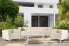 TRIGLO Modernes Gartensofa auf Metallfüßen weiß/cremeweiß weiß/cremig - Foto 9