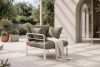 RAMBE Loft-Gartensessel mit Metallbeinen weiß/beige weiß/beige - Foto 2