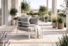 RAMBE Loft-Gartensessel mit Metallbeinen weiß/hellgrau weiß/hellgrau - Foto 2