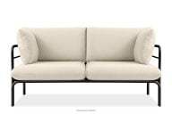 Loft-Gartensofa auf Metallfüßen anthrazit/cremeweiß