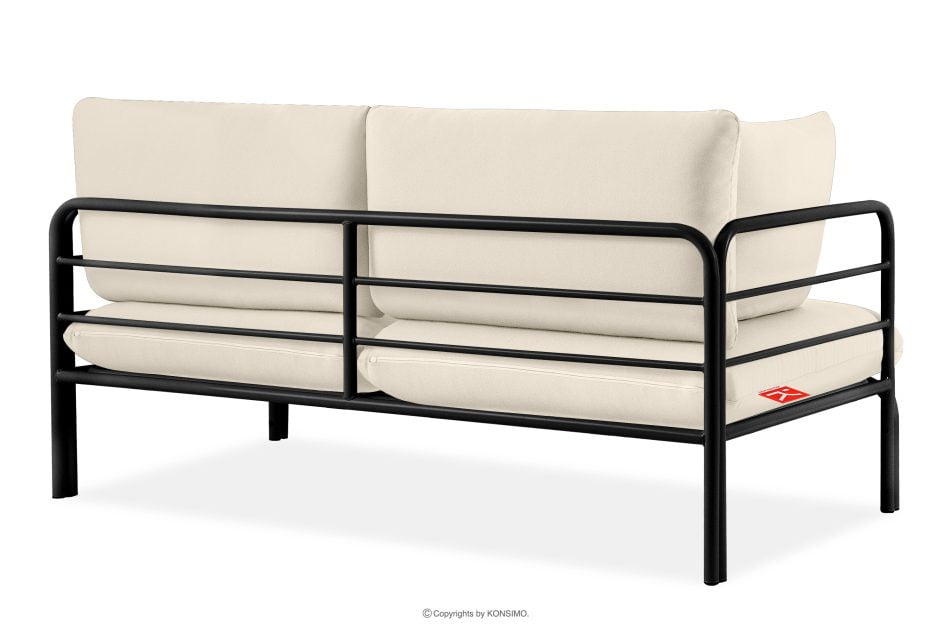 RAMBE Loft-Gartensofa auf Metallfüßen anthrazit/cremeweiß anthrazit/cremeweiß - Foto 3