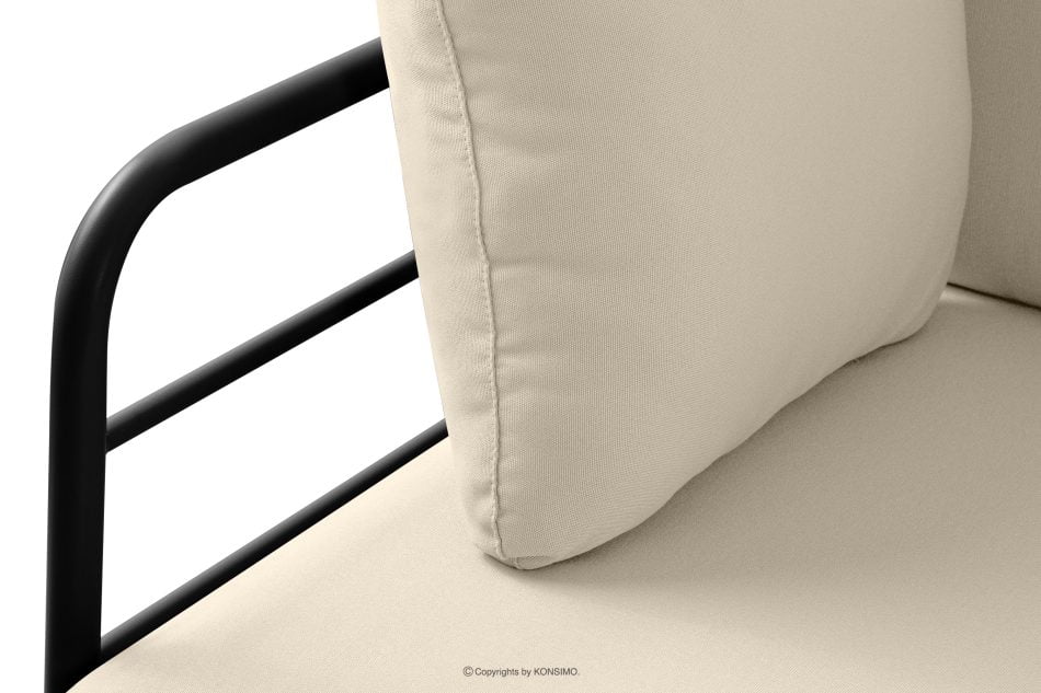 RAMBE Loft-Gartensofa auf Metallfüßen anthrazit/cremeweiß anthrazit/cremeweiß - Foto 6
