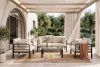 RAMBE Loft-Gartensofa auf Metallfüßen anthrazit/cremeweiß anthrazit/cremeweiß - Foto 11