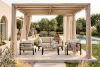 RAMBE Loft-Gartensofa auf Metallfüßen anthrazit/cremeweiß anthrazit/cremeweiß - Foto 13