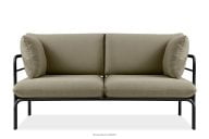 Loft-Gartensofa auf Metallfüßen anthrazit/beige