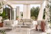 RAMBE Loft-Gartensofa auf Metallfüßen weiß/cremefarben weiß/cremeweiß - Foto 11
