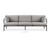 RAMBE Loft-Gartensofa auf Metallfüßen anthrazit/hellgrau - Foto 1