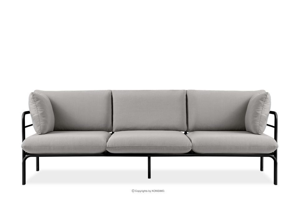 RAMBE Loft-Gartensofa auf Metallfüßen anthrazit/hellgrau - Foto 0