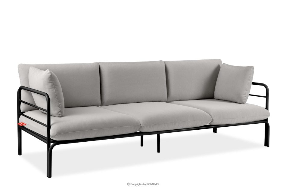RAMBE Loft-Gartensofa auf Metallfüßen anthrazit/hellgrau - Foto 2