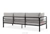 RAMBE Loft-Gartensofa auf Metallfüßen anthrazit/hellgrau - Foto 4