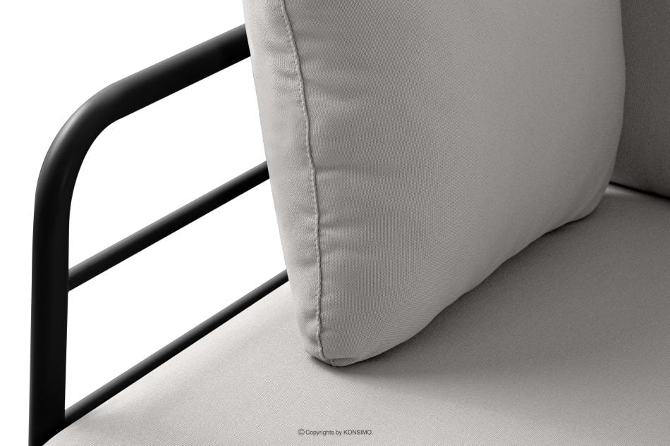 RAMBE Loft-Gartensofa auf Metallfüßen anthrazit/hellgrau - Foto 6