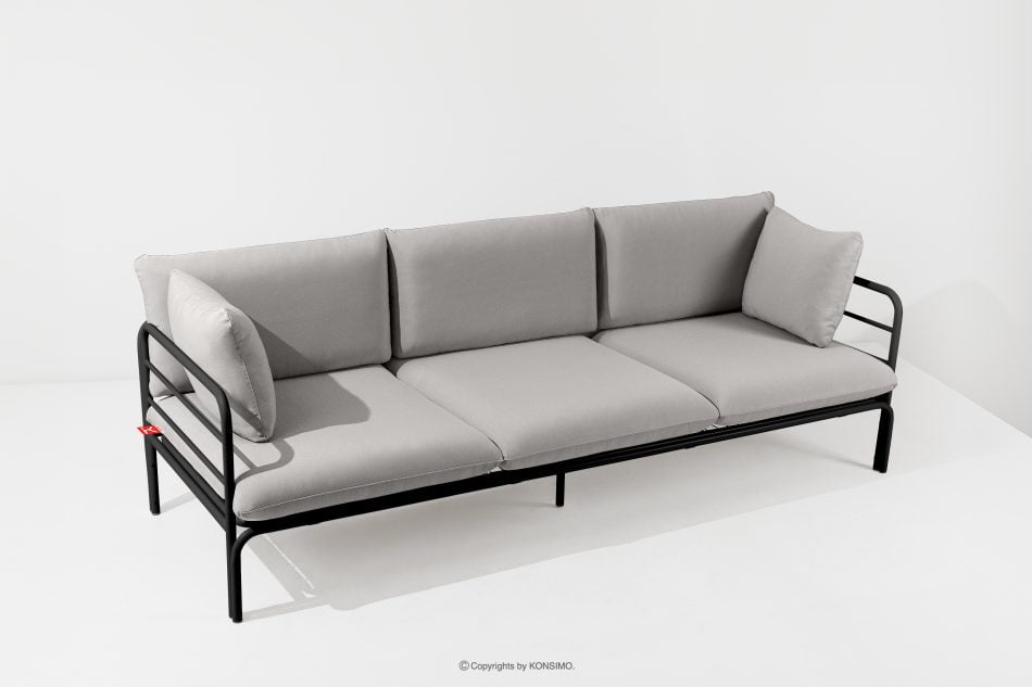 RAMBE Loft-Gartensofa auf Metallfüßen anthrazit/hellgrau - Foto 1
