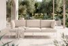 RAMBE Loft-Gartensofa auf Metallfüßen weiß/cremefarben weiß/cremeweiß - Foto 2