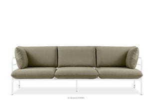 RAMBE, https://konsimo.de/kollektion/rambe/ Loft Gartensofa 3 auf Metallfüßen weiß/beige weiß/beige - Foto