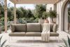 RAMBE Loft-Gartensofa auf Metallfüßen weiß/beige weiß/beige - Foto 2